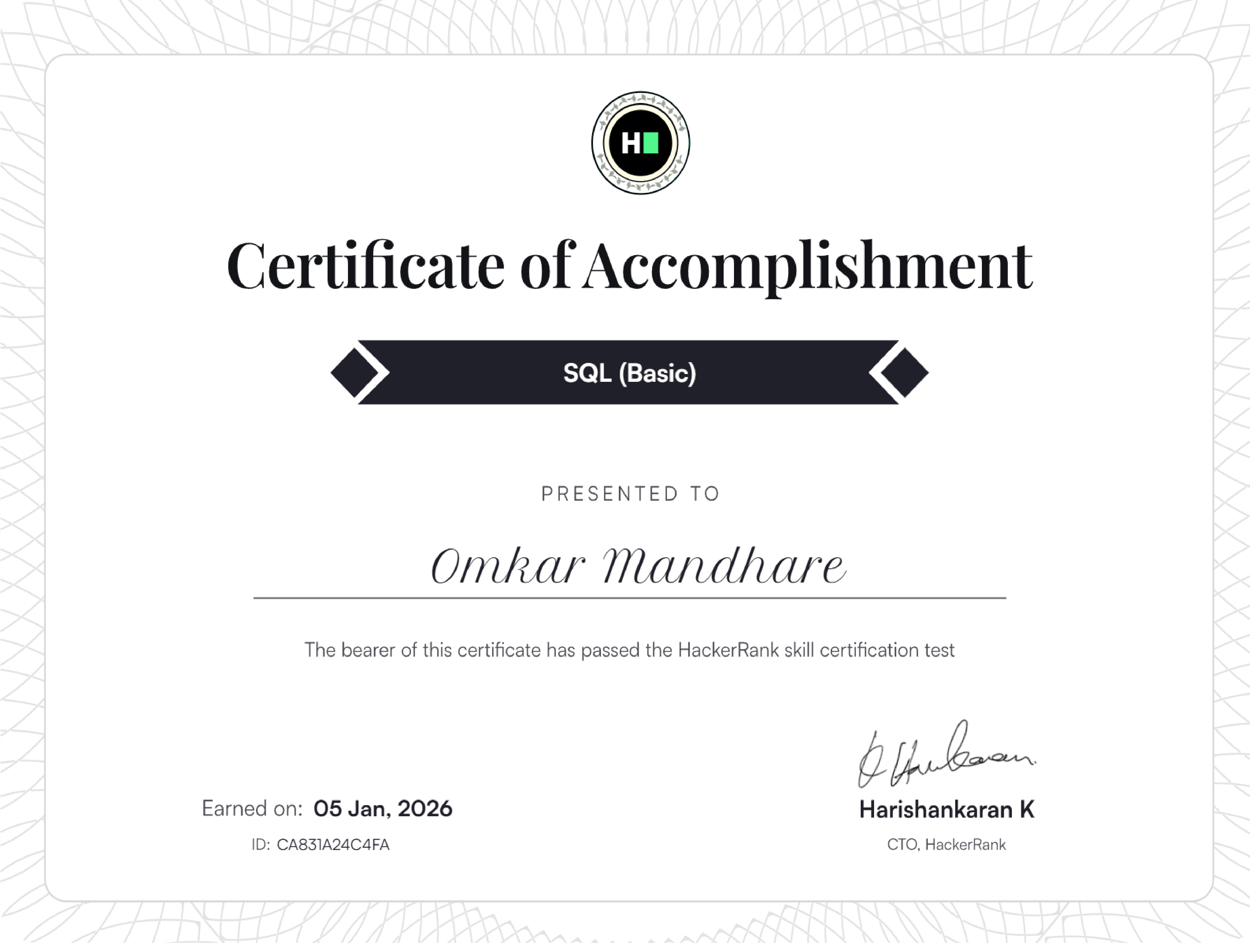 Omkar Mandhare | Data Analyst
